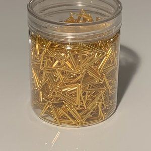 500 Pieces Gold Premium Paper Clips